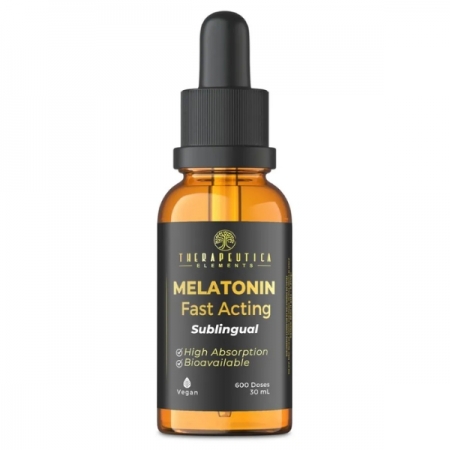Melatonina Fast Action Sublingual Vegan 600 Doses 30ml Therapeutica