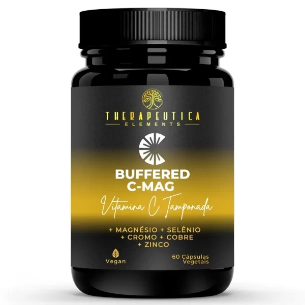 Buffered C-Mag Complex Vegan (Vitamina C tamponada com Magnésio) 60 Cápsulas