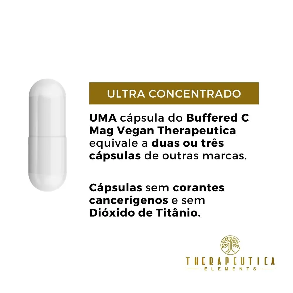 Buffered C-Mag Complex Vegan (Vitamina C tamponada com Magnésio) 60 Cápsulas - Imagem 4