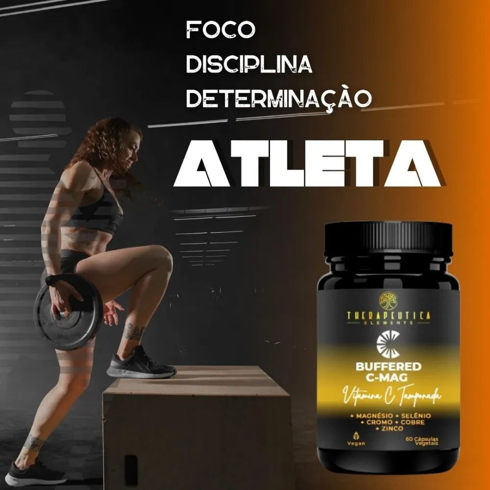 Buffered C-Mag Complex Vegan (Vitamina C tamponada com Magnésio) 60 Cápsulas Therapeutica - Imagem 2