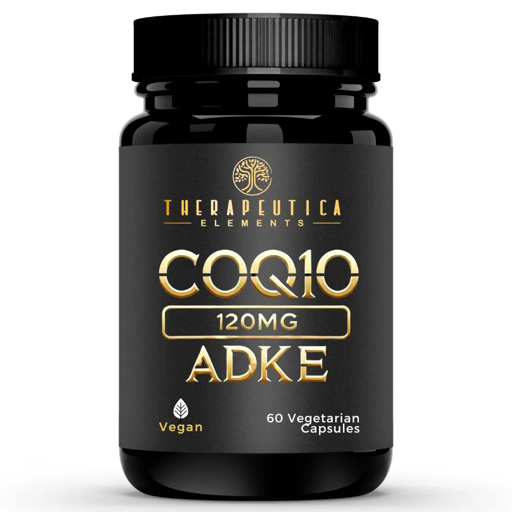 Coenzima Q10 120mg + Vitaminas ADEK Vegan 60 Cápsulas Therapeutica