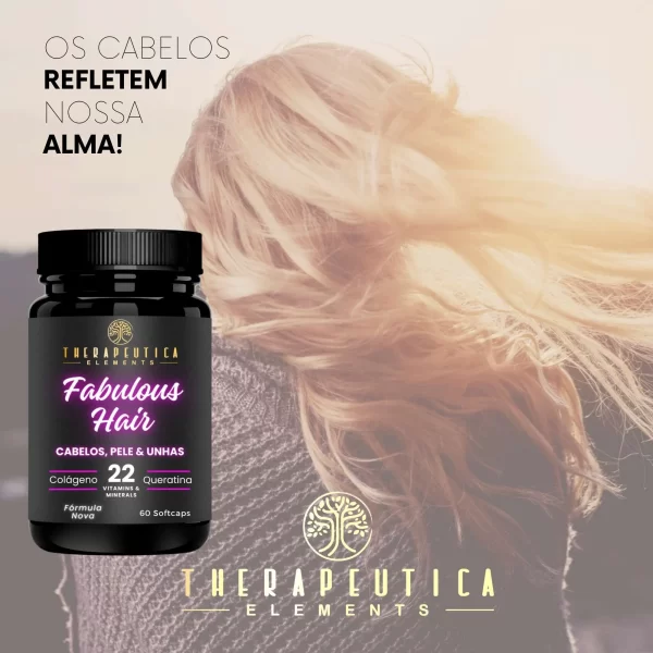 Fabulous Hair Cabelos Vitaminados 60 Softcaps Therapeutica - Imagem 3