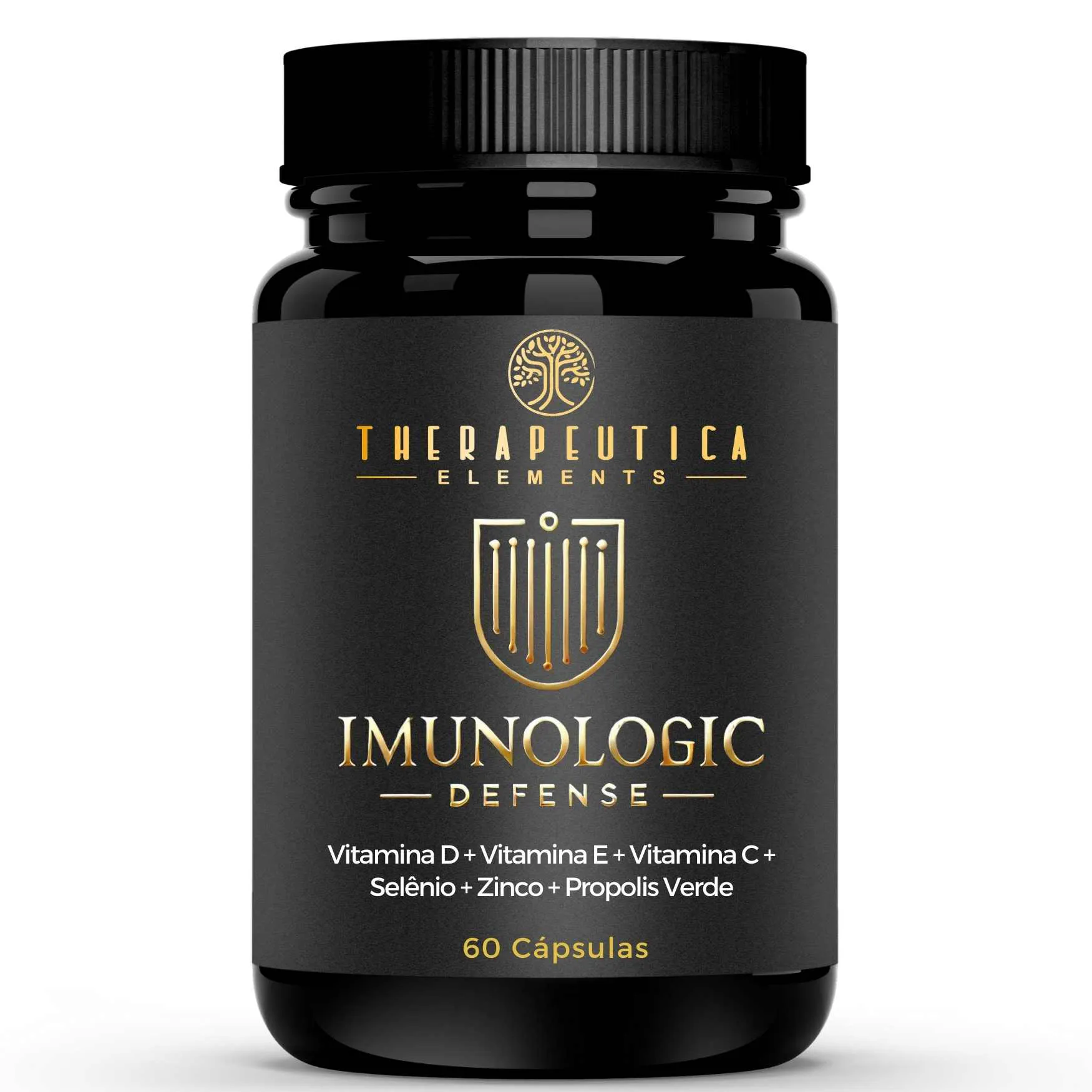 Imunologic Defense (Própolis 500mg + Vitaminas C, D, E, Selênio e Zinco) 60 Cápsulas