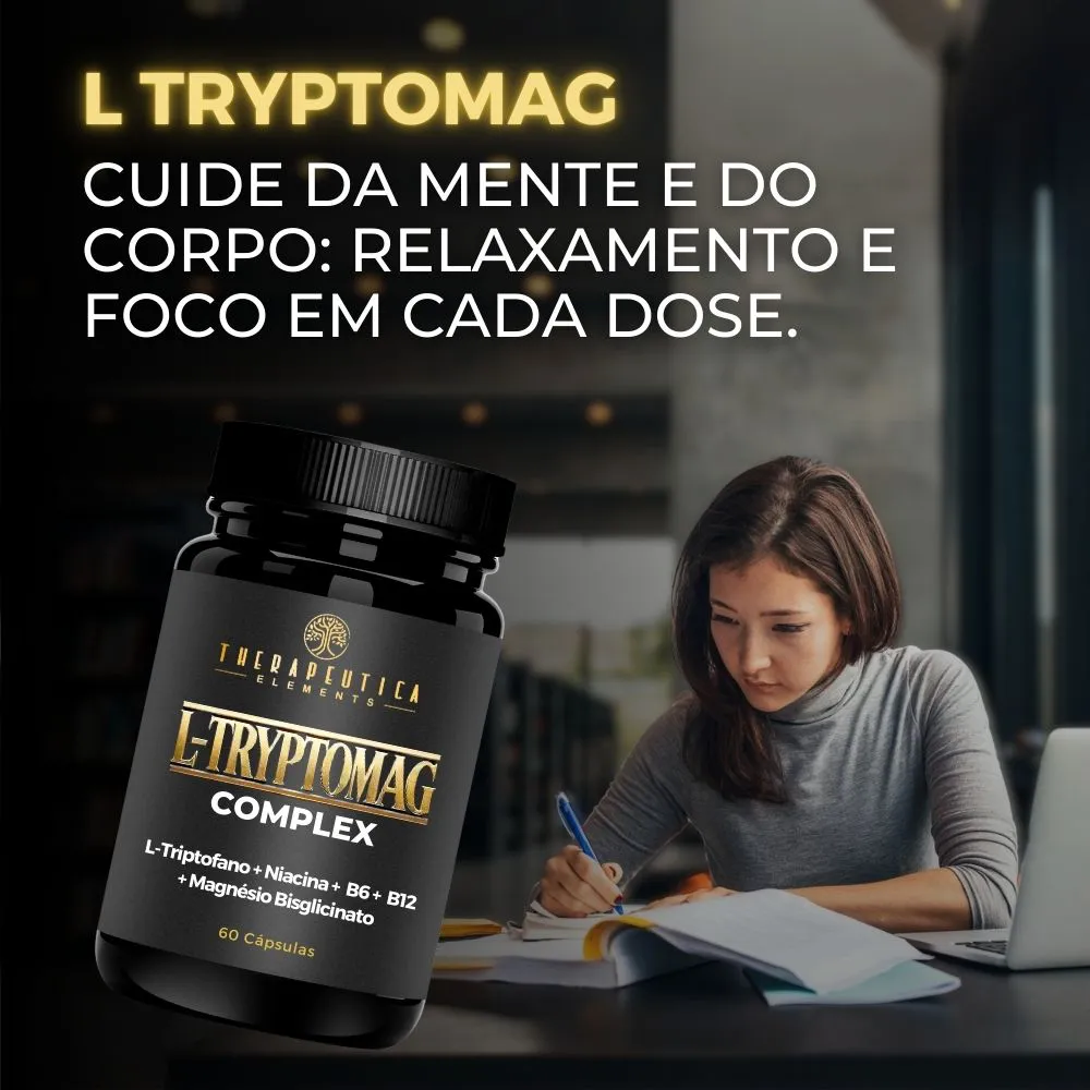 L Tryptomag (Magnésio + Triptofano + Colina + Vitaminas) 60 Cápsulas - Imagem 4