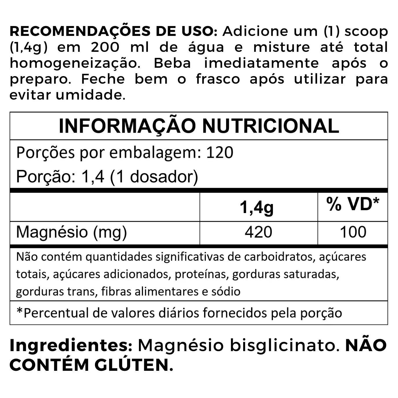 Magnésio Bisglicinato Supreme 1400mg 120 Doses Vegan Therapeutica - Imagem 4