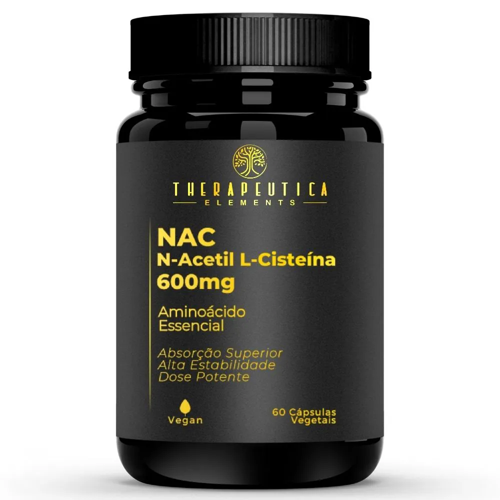 NAC (N-Acetil L-Cisteína) 600mg Vegan 60 Cápsulas Therapeutica