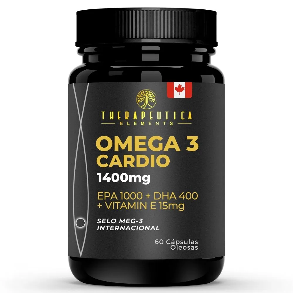 Ômega 3 Cardio 1400mg | DHA 400mg + EPA 1000mg + Vitamina E 15mg 60 Cápsulas Therapeutica