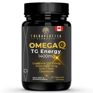 Ômega Q10 TG 1400mg EPA + DHA + Vitamina E 60 Cápsulas Therapeutica
