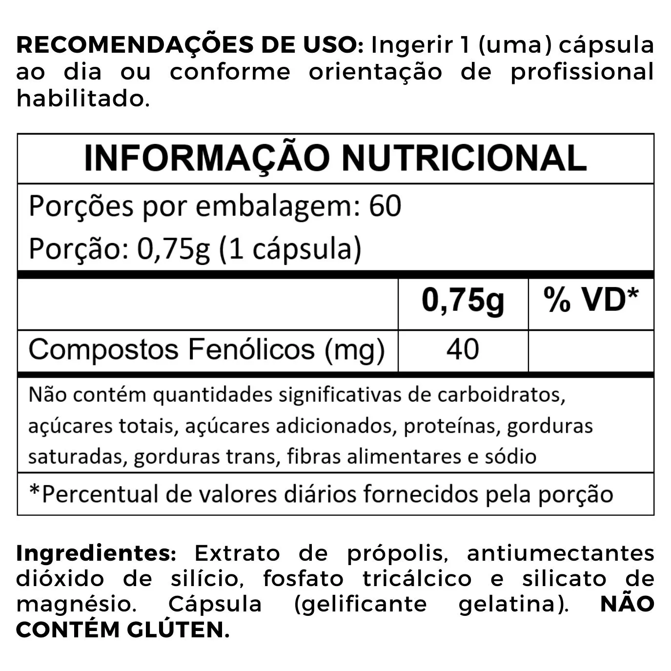 Power Green Própolis Verde 700mg 60 Cápsulas - Imagem 3