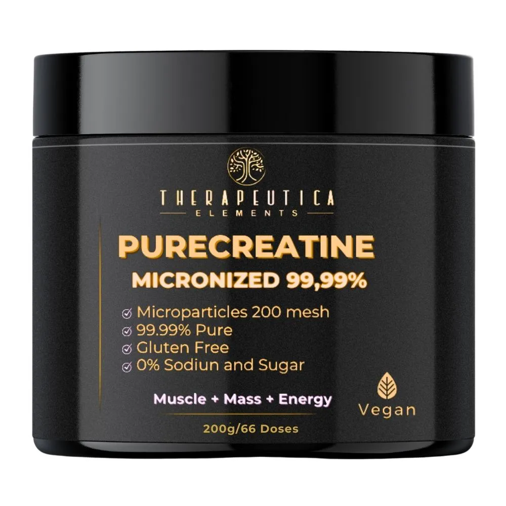 Purecreatina Micronizada 99,9% Pureza Vegan 200g