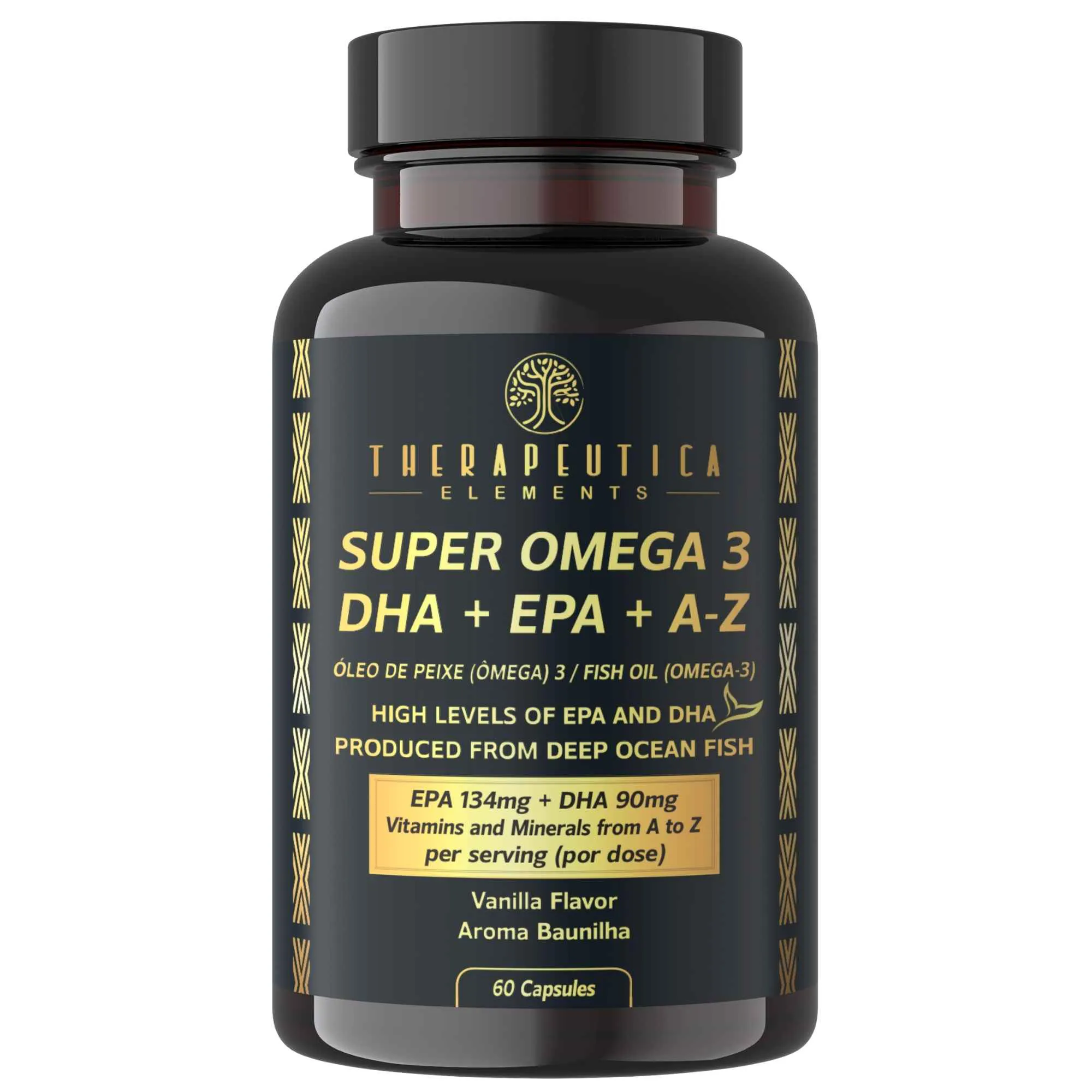 Super Ômega 3 DHA + EPA + Minerais e Vitaminas de A a Z 60 Cápsulas Therapeutica