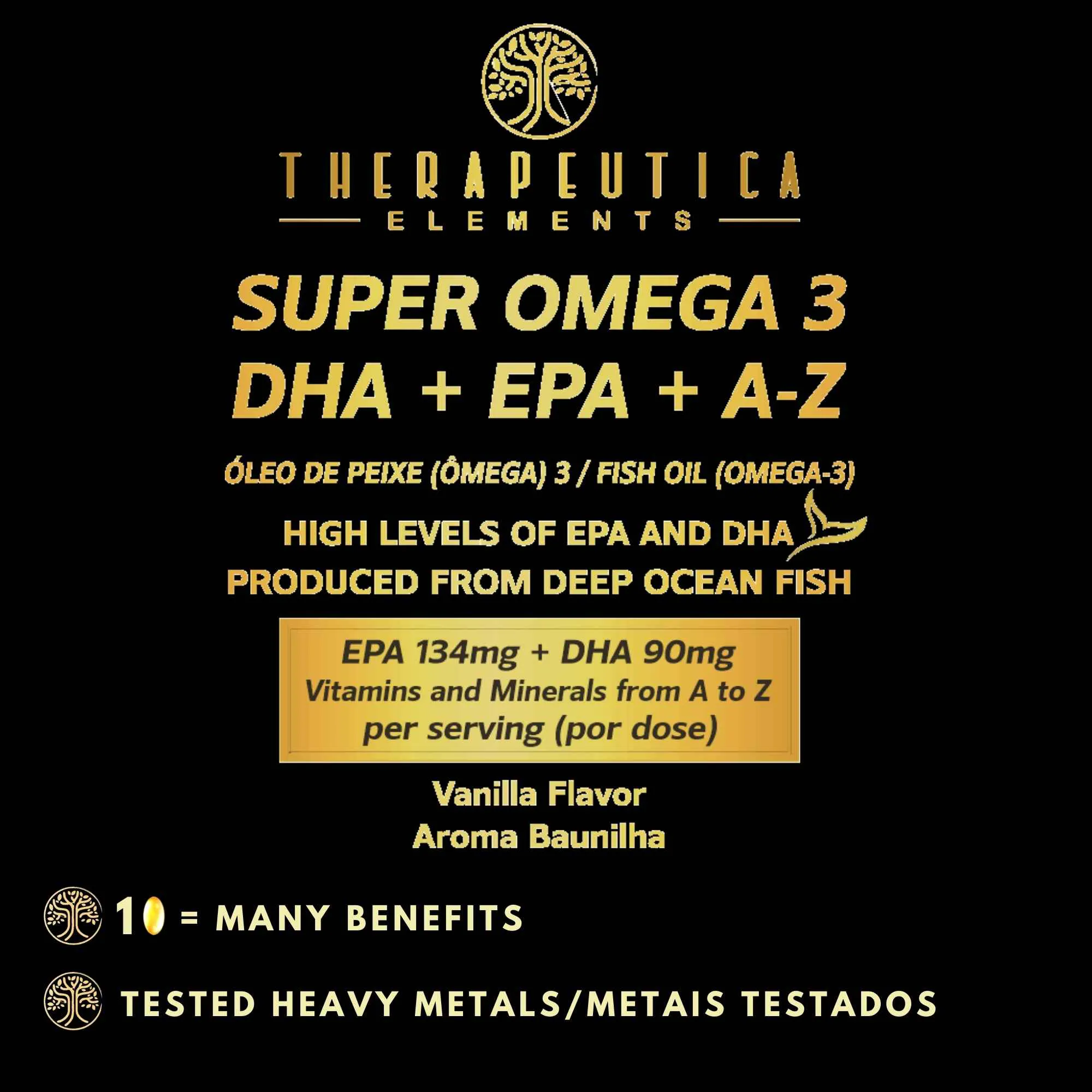 Super Ômega 3 DHA + EPA + Minerais e Vitaminas de A a Z 60 Cápsulas Therapeutica - Imagem 3