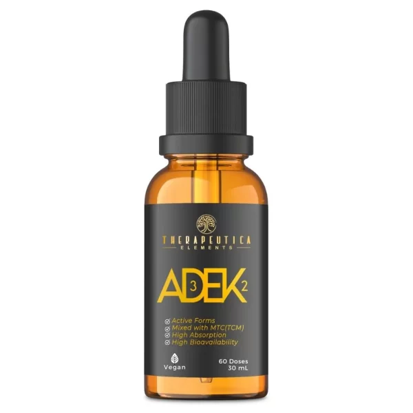 Vitamina D3 2000UI + K2 65mcg + A + E Sublingual Vegan 30ml (60 doses)