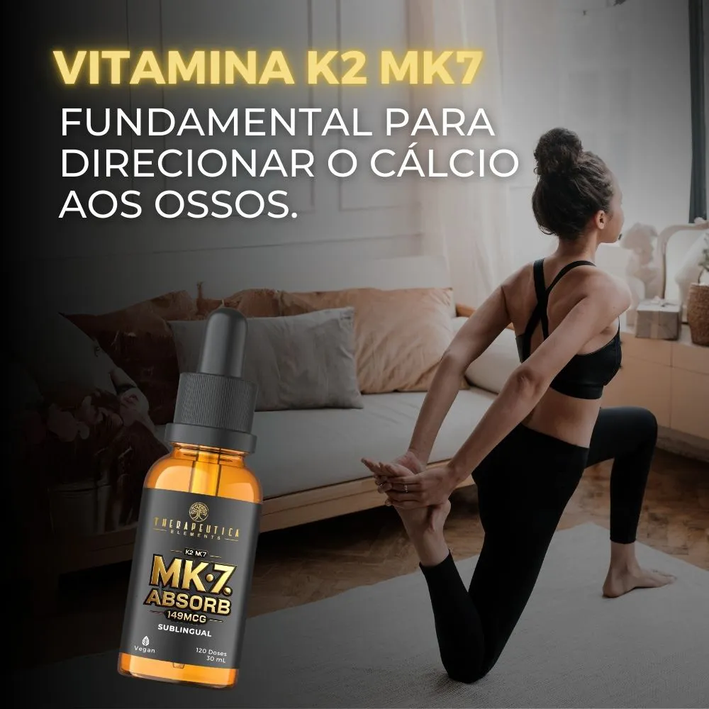 Vitamina K2 MK-7 Absorb 149mcg Sublingual Vegan 120 Doses Therapeutica - Imagem 2