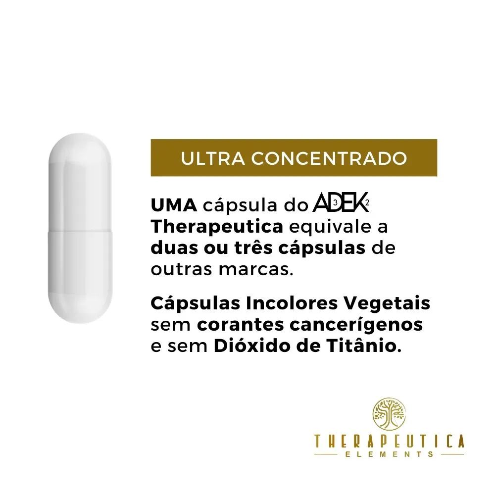 Vitaminas A.D.E.K Lipossolúveis Vegan 60 Cápsulas Therapeutica - Imagem 4